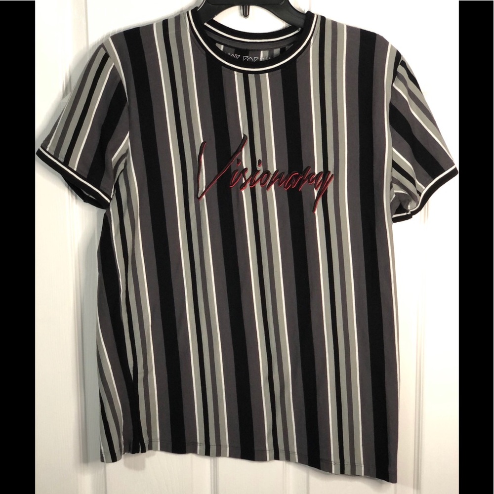 Retro  tee with strips